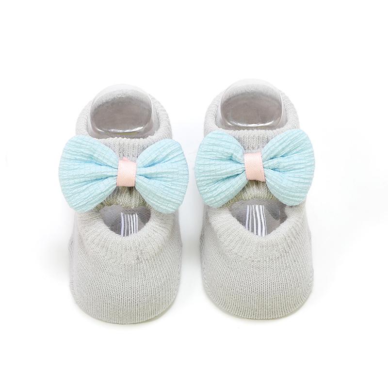 1 Pair of Colorful Bow Baby Socks, Summer Thin Baby Anti Slip Floor Socks, Girls' Princess Socks, Children's Socks