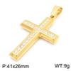 45/50/55/60cm Simple Zirconia Cross Pendant Charm Necklace For Men Hip Hop Gold Color Pendant Vintage Jewelry Gift Accessories