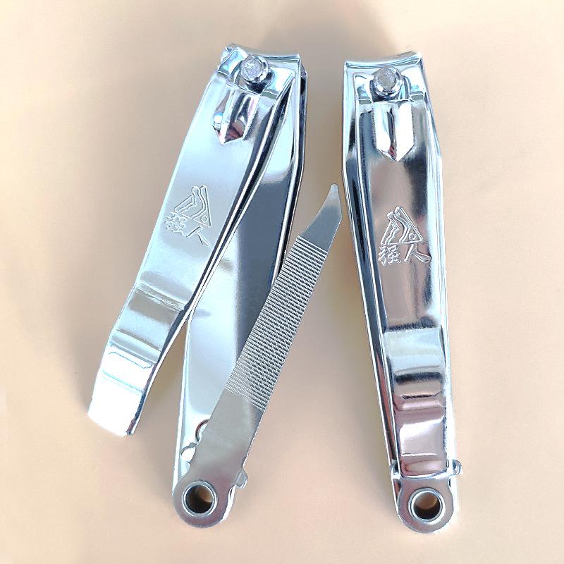 Прочные мужские кусачки для ногтей из нержавеющей стали, большие, плоские, со скошенной кромкой