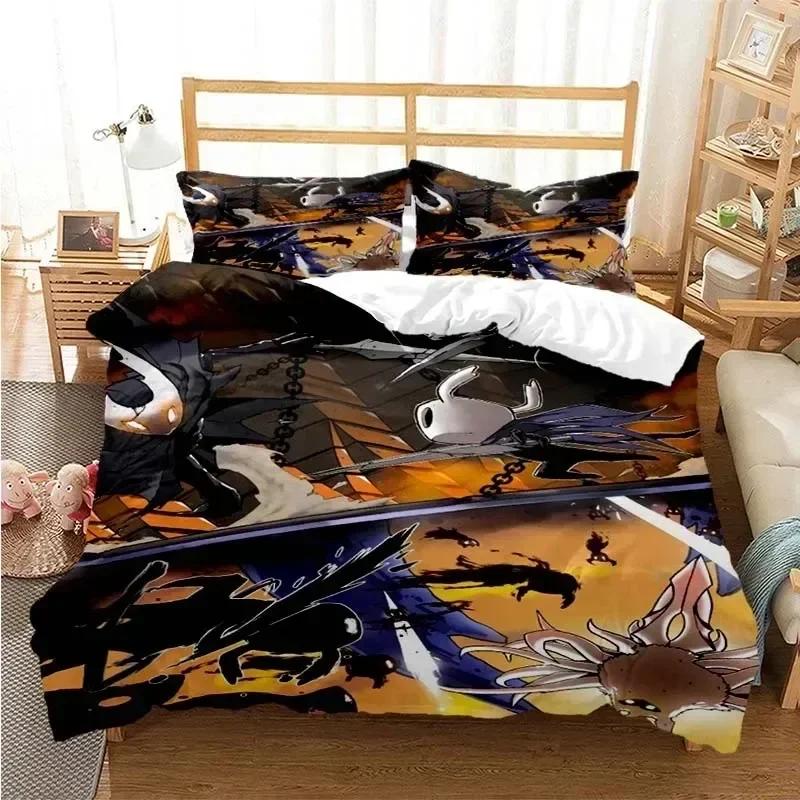 Game Hollow Knight Bedding Sets 3D Print Comfortable Duvet Cover Set With Pillowcase For Kids Room Decoration Home Textile