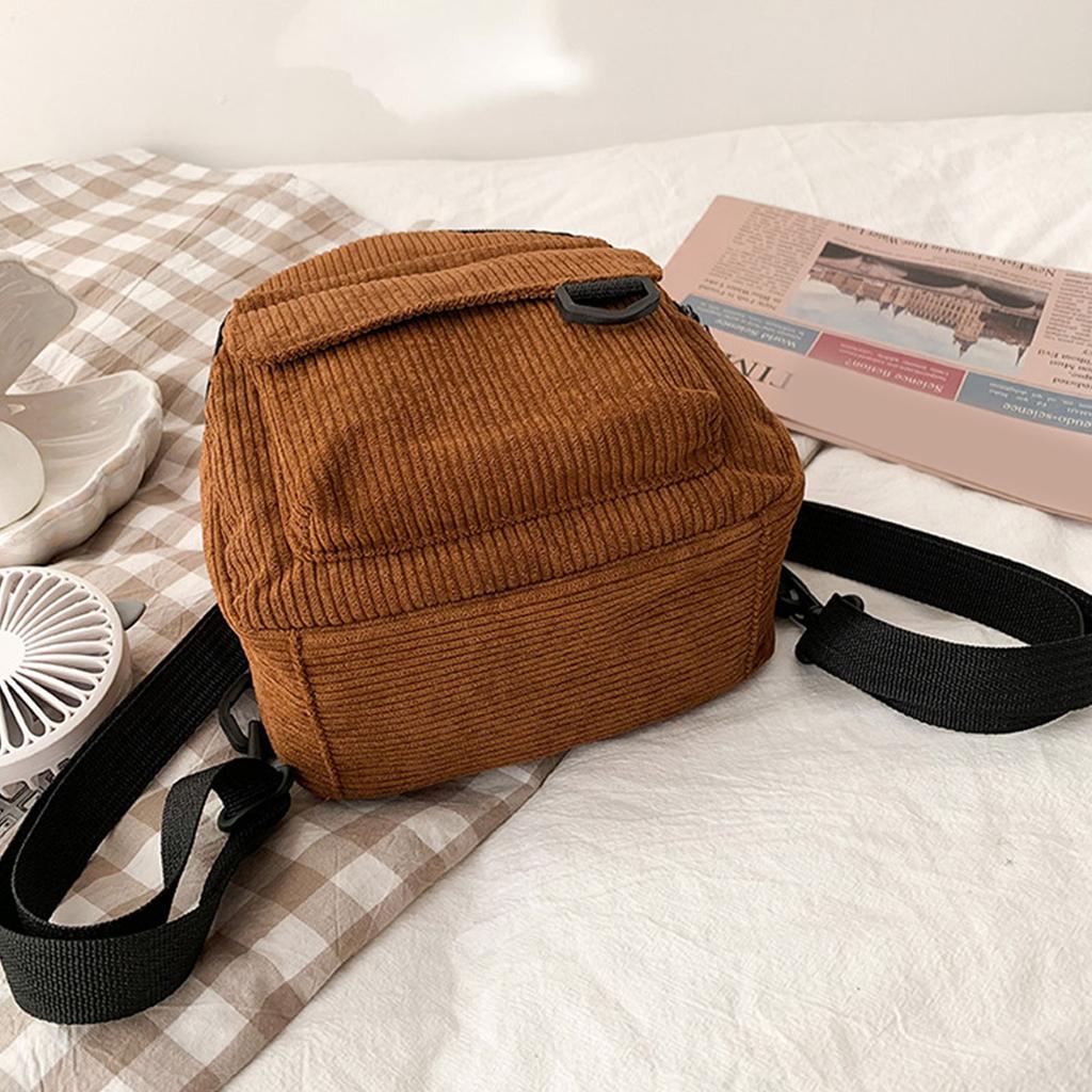 Портативный вельветовый рюкзак, маленькая дорожная сумка, сумка на два плеча, мини-рюкзак, школьный рюкзак для ежедневного ношения в магазинах