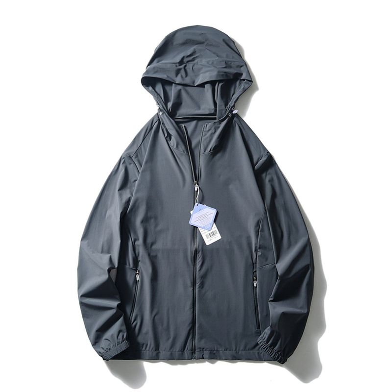 Ultra-Thin Breathable Ice Silk Cool Sun Protection Clothing for Men, Uv Protection Summer Fishing Jacket, Foreign Trade Men's Skin Jacket