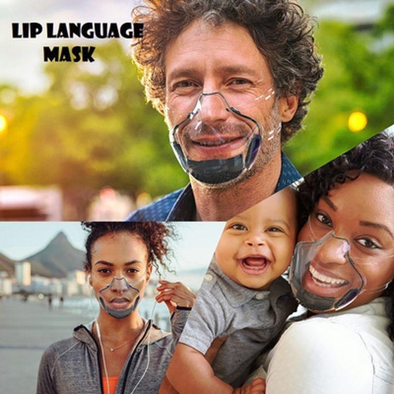 Новая стильная радикальная альтернатива прозрачному пластику и респиратору, многоразовая прозрачная маска для лица для взрослых