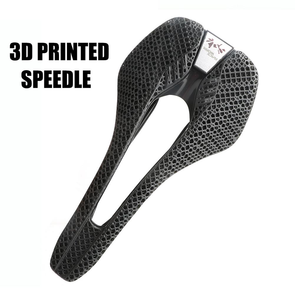 RACEWORK 30CRMO Bicycle 3D Printed Saddle Mountain Road Cycle Saddle Comfortable Honeycomb Structure Hollow Bicycle