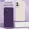 Square Liquid Silicone Phone Case for VIVO Y30 Y33s Y33e Y55 Y55s Y75 5G Camera Protective 360 Shockproof Soft Cover VIVOY55 Bag