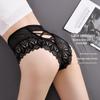 9106 High Waist Seamless Lace Women's Briefs - Breathable, Hip Lifting, Cotton Crotch