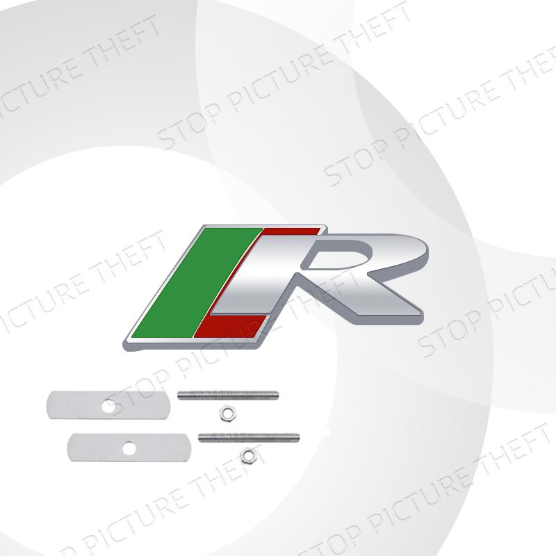 Metal Alloy S R Sport Logo Car Grille Badge Trunk Sticker Decoration Emblem For R-S F-Pace S-Type XE XF XJ XK XJR XFR XEL