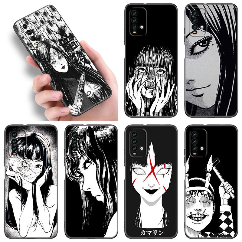 Чехол для телефона Junji Ito Terror Horror Anime для Xiaomi Redmi Note 5 6 9T K20 K40 K50 Pro 7A 8A 9A 9C 9i 10A 10C A1 S2, черный чехол