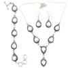 White Topaz Gemstone Friends Jewelry Necklace Set 18-20''