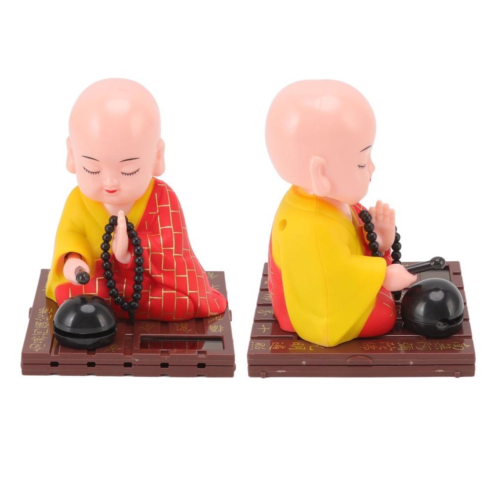 Plastic Light Swinging Monk Ornament Auspicious Desktop Monk Decor Office Desktop Ornament