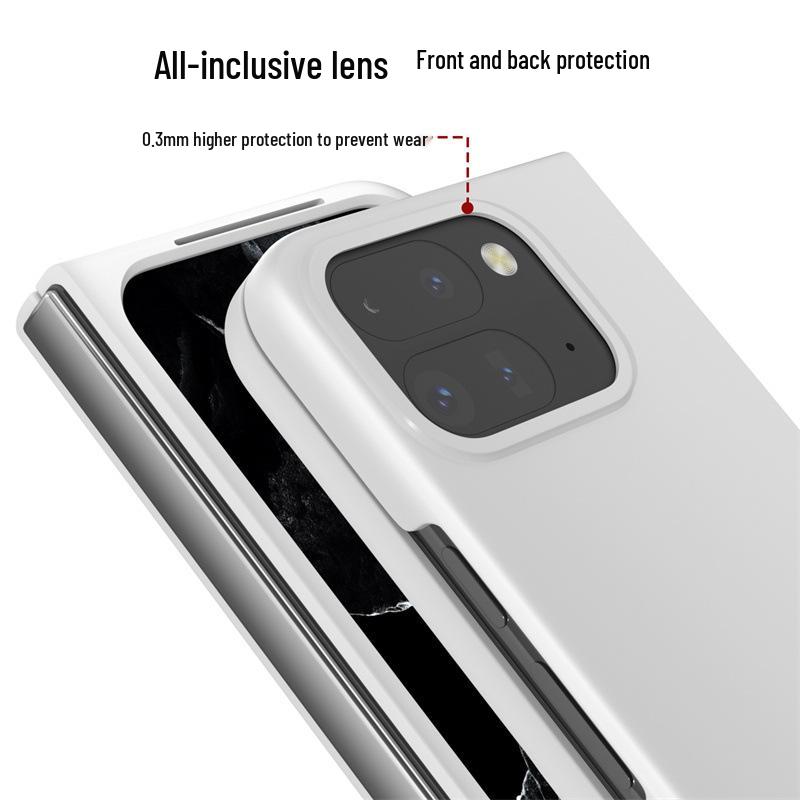 Google Pixel 9Pro Fold Чехол с покрытием "кожа на ощупь", ультратонкий, противоударный