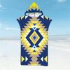Microfiber Hooded Poncho Quickdry Beach Bathrobe For Adults