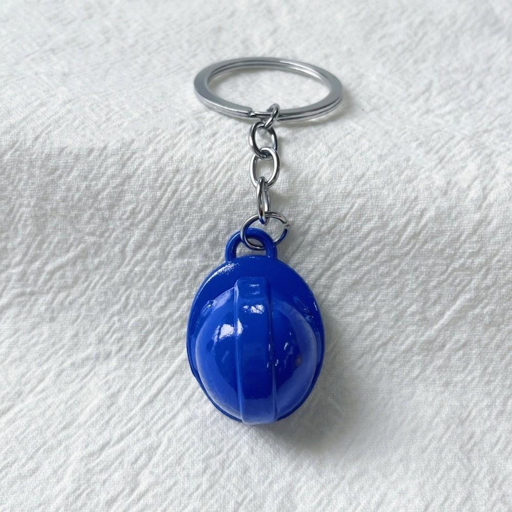Creative Safety Helmet Keychain Funny Bag Hanging Best Wishes Hard Hat Pendant Key Decor