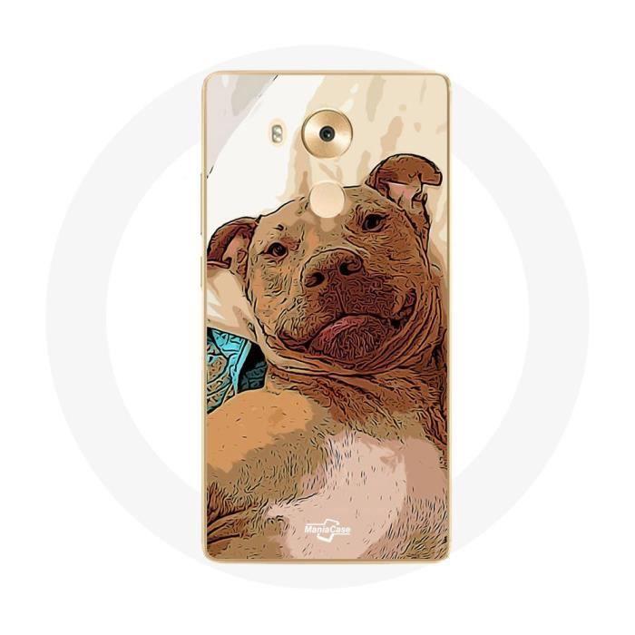 Coque pour Huawei Mate 8 American Pit Bull Terrier Marron