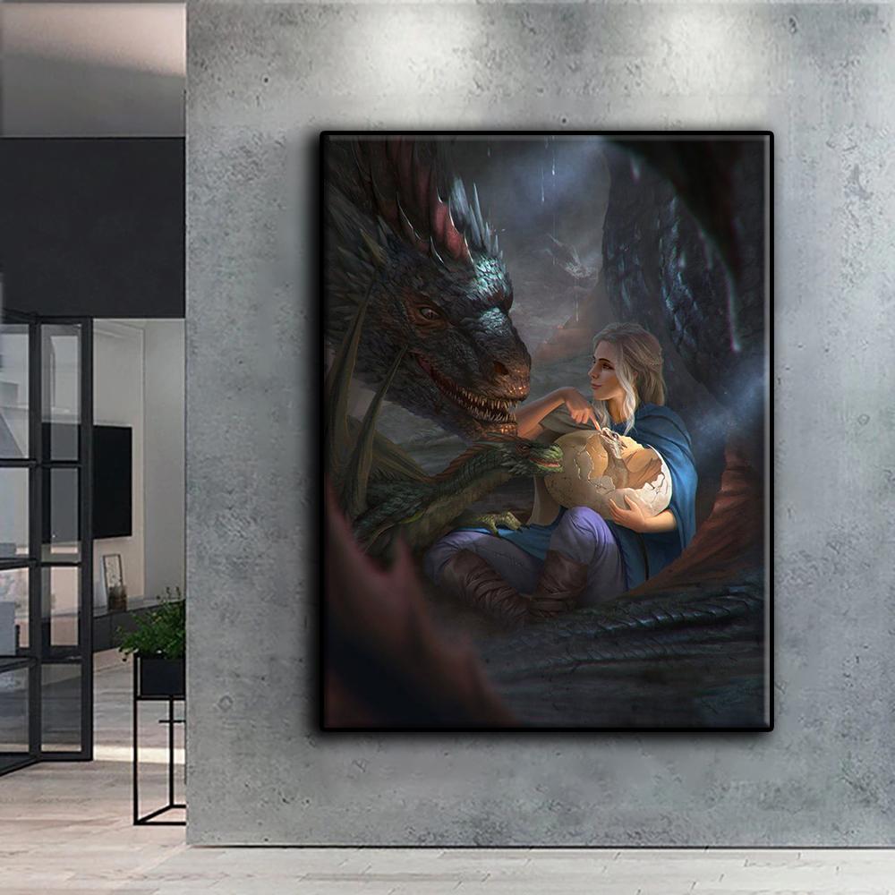 DIY 5D алмазная живопись Дракон и красота комплект для вышивки крестом полная дрель вышивка мозаика художественная картина стразы подарок