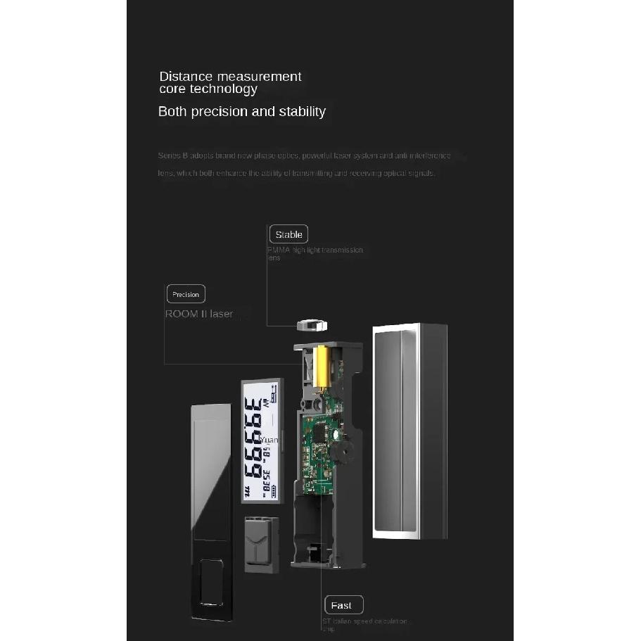 SNDWAY mini electronic ruler SW-BT60 high-precision Bluetooth laser rangefinder infrared measuring ruler APP BT