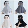 Full Face Sun Protection Mask Ice Silk Sunshade Face Mask Fashion Anti-UV Neck Scarf Outdoor