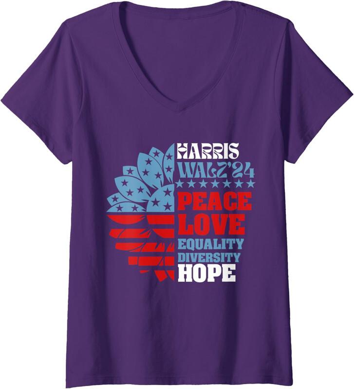 HarrisWaltz 2024 KamalaHarris TimWaltz 2024 Politic Ladies' V-Neck Tshirt Unisex T-Shirt