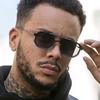 New Double Bridges Metal Large Frame Sunglasses UV400 Fashion Women Men Designer Mirror Eyewear Gafas de sol