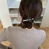 Богатые цветы в мире, маленький черный черный~ Стиль Сяосян BB-зажим заколка-камелия корейские аксессуары для волос головной убор заколка для затылка