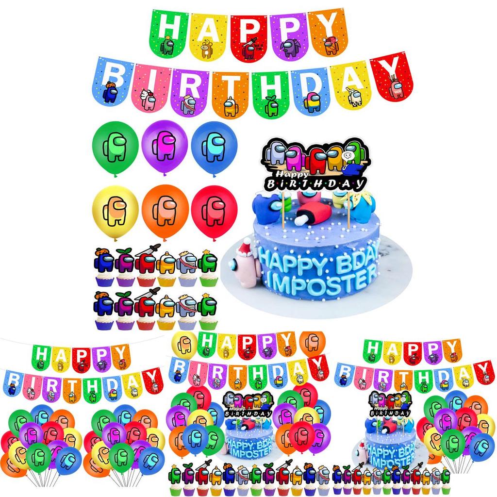 Воздушный Шар Торт Игра Топпер для Капкейков Баннер Украшение для Вечеринки по Случаю Дня Рождения