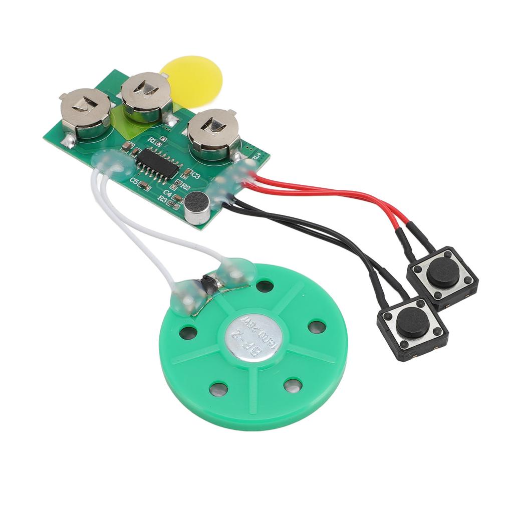 Sound Recorder Module with Speaker 120 Seconds Music Or Voice Recording Module for Greeting Card