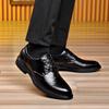 Lace-up Groom Suit Wedding Men's Shoes Fashion Business Dress Shoe Man 2025 Spring Autumn New Leisure Cow Leather Shoe Male