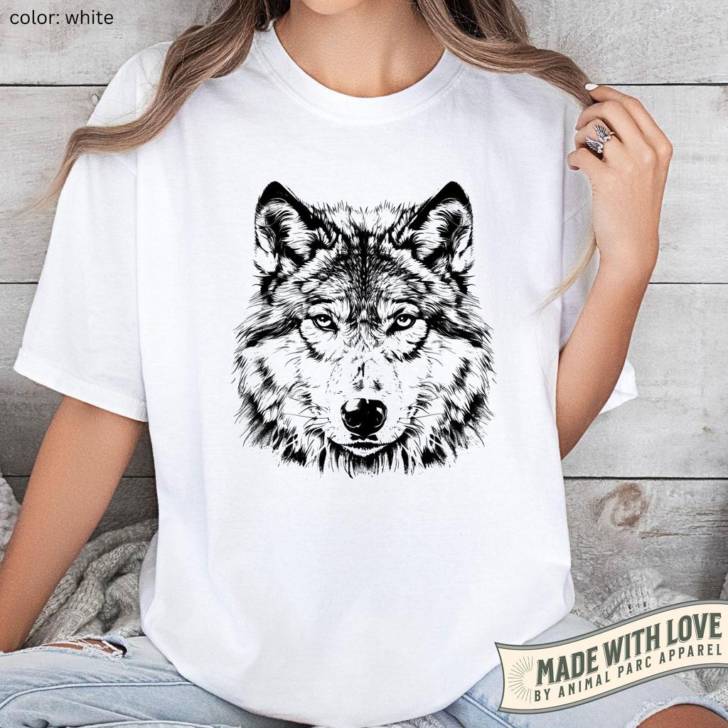 Plus Size Summer Womens Full Moon Wolf TShirt Cotton Breathable Stylish Versatile Street Style Oversized