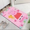 Custom Name Peppa Pig Printed Carpet Rug For Office Chair Living Room Bedroom Kitchen Room Decor Gifts