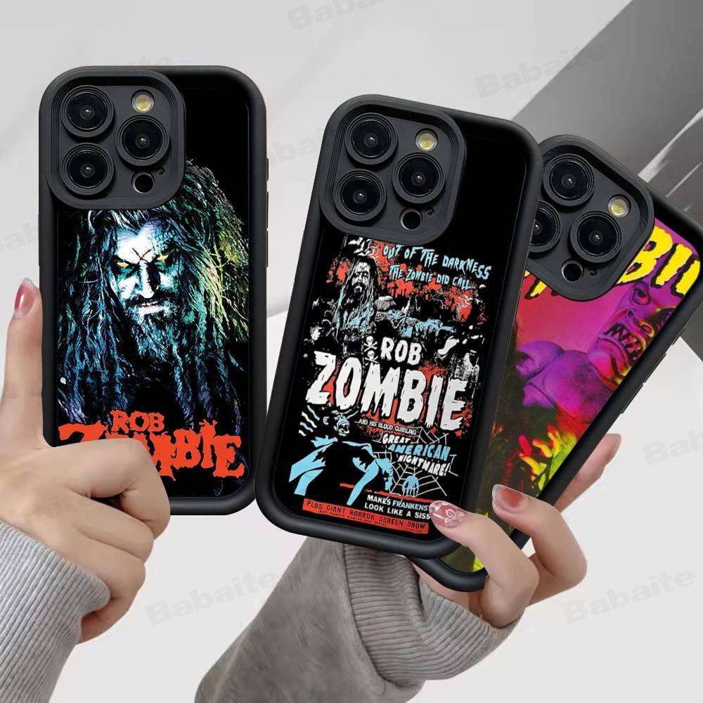 Рок-музыкант R-Роб Z-Зомби Для IPhone 17 15 13 12 11 14 Pro Max X XR XS 16 Plus Ударопрочная Конфетная Задняя Крышка