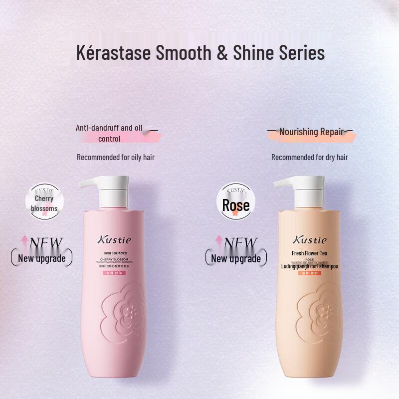 Kustie Cherry Blossom Amino Acid Repair & Volumizing Shampoo 500g