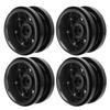 4 PCS RC Vehicle Wheels Rims 2.9in 12 Hole Aluminum Alloy RC Model Car Non Stick Metal Wheel Hub for 1 6 AXAIL SCX6