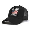 In God We Trust' US Flag print baseball cap for Men Casual breathable Snapback hats fashion summer adjustable Visor sports hat