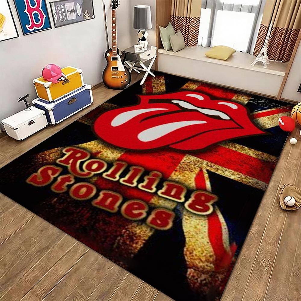 The Rolling Stones Rug Plush Rug Soft Foot Mat Bedroom Rug Anti Fatigue