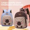 Capybara Kids Backpack With Cartoon Pattern For Preschool School Use