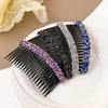 New Hair Combs Plastic Hairpin Elegant Women Fashion Rhinestone Hair Clips Particle French Twist Combs Girls Hair Accessories