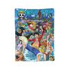 Luffy Anime  Velvet Throw Blanket Luffy  Blanket for Home Travel Lightweight Plush Thin Quilt,