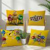M&M's Шоколадная Конфета Мем Наволочка Декор Подушки Чехол для Подушки Печатный Чехол для Подушки на Диван