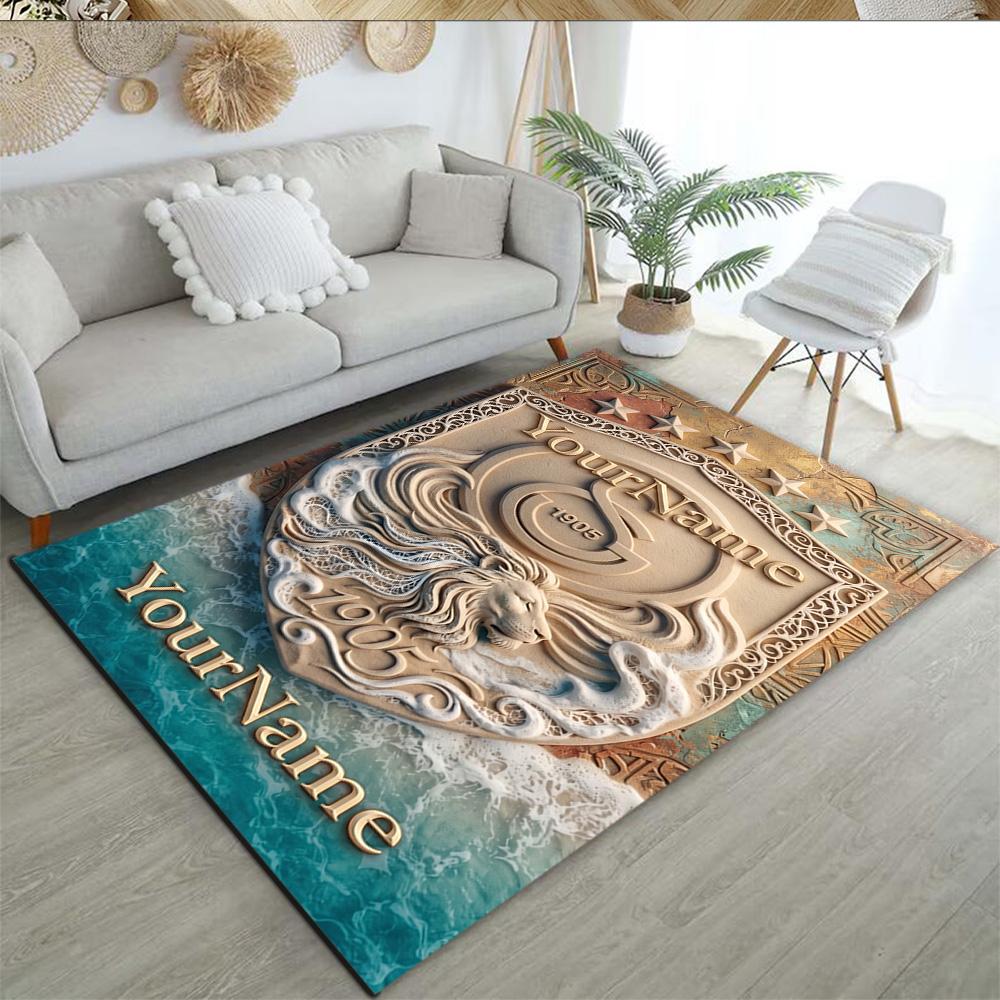 Galatasaray Customized Name Floor Rug Office Rug Perfect For Playrooms Study Room Bedrooms Entryway Antislip Carpet Decorate Offices