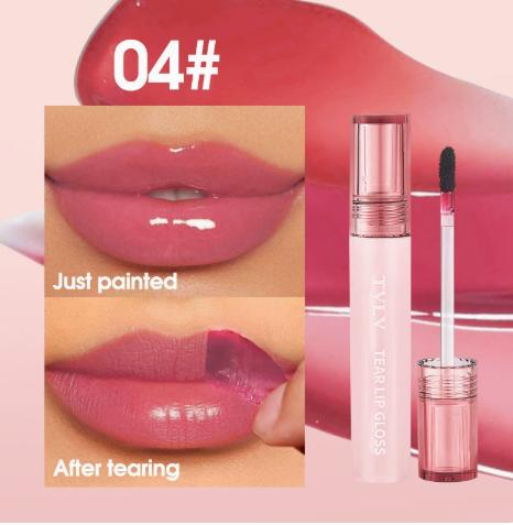 Long-Lasting Transfer- - Lip Gloss - Moisturizing Non-Sticky, Shade 04 for Everyday Wear