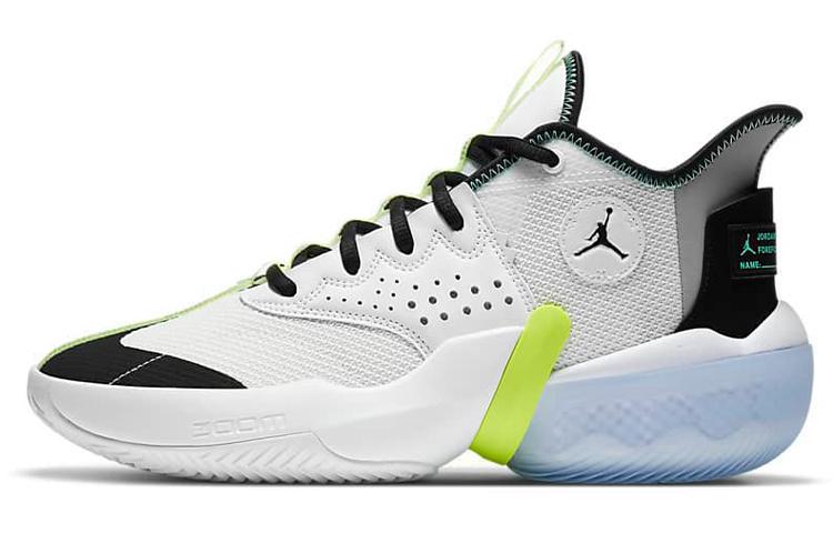 Jordan React Elevation PF White Black Green Glow