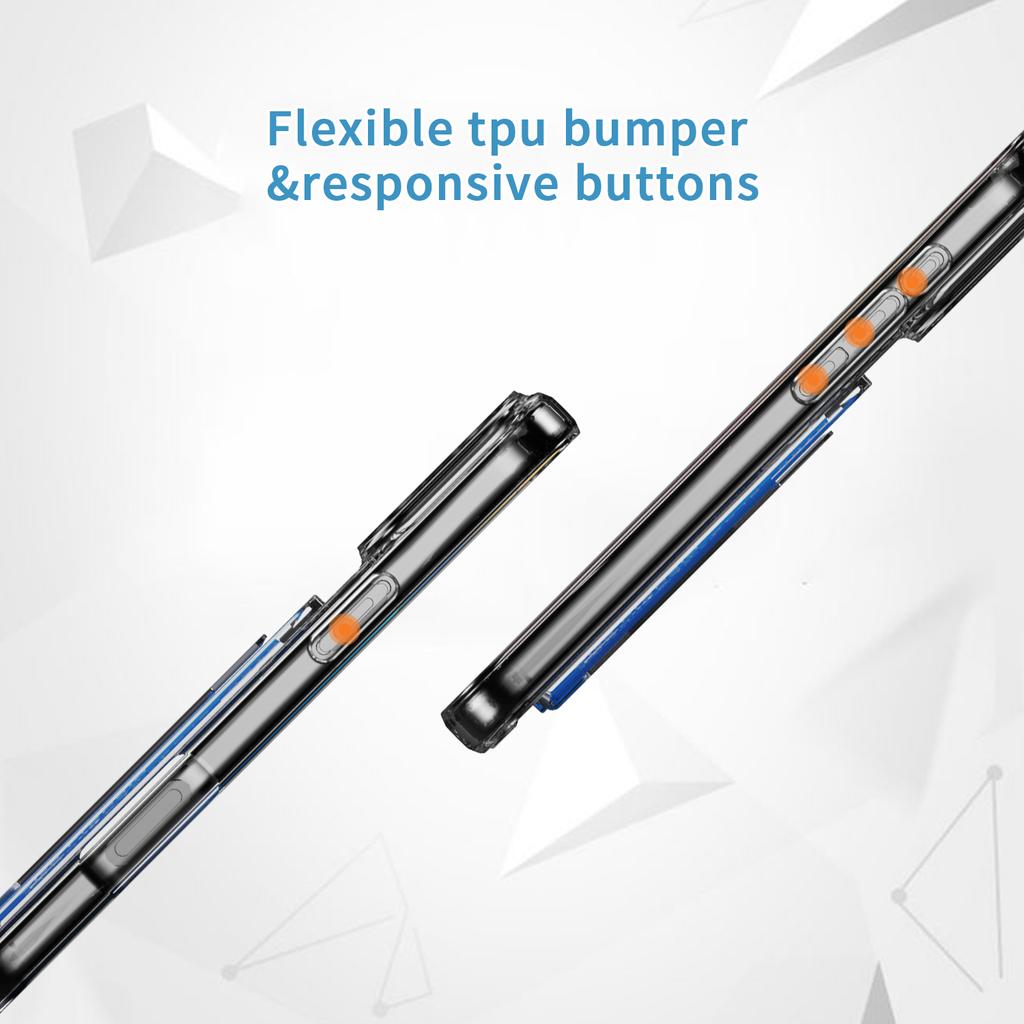 Прозрачный чехол для iPhone 17 Pro из ТПУ+ПК+акрила, чехол для мобильного телефона с держателем для карт