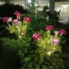 Солнечные садовые светильники в виде цветка лотоса со снежным эффектом, водонепроницаемые уличные светильники на колышке для патио, свадебного декора, декора ко Дню матери