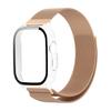 For Realme Watch 5 Case with three-jeweled Stainless Steel Band Full Protection Shell PC Cover and Milanese Loop Strap Set