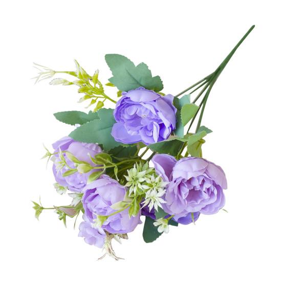 Букет искусственных пионов 5 головок реалистичные искусственные шелковые цветы свадебная вечеринка дом