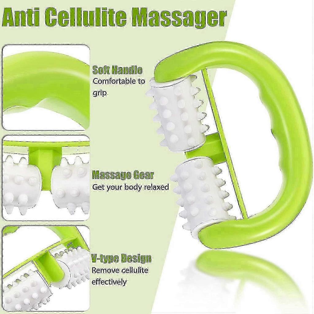 25-26 Anti-Cellulite Massage Roller - Wet and Dry Body Roller for Cellulite Reduction and Facial Massage