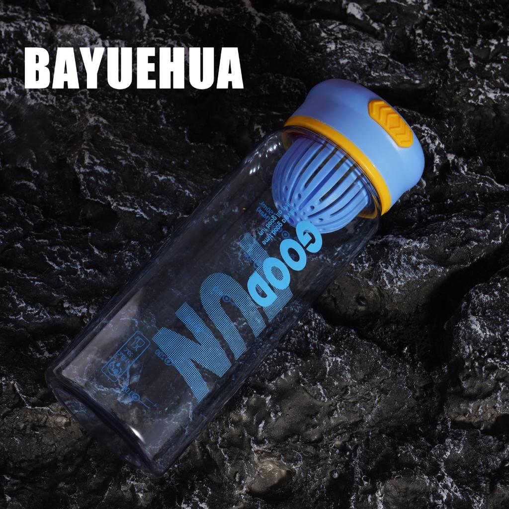 Чашка для воды, удобная чашка для студентов, портативная пластиковая чашка для занятий спортом, фитнесом и защитой от падения с бутылкой для чая, чашка для воды большой емкости