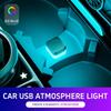 Mini USB Car Interior Ambient Atmosphere Light LED Signal Lights Auto Reading Lamp Decorations Night Lights Interior Accessories