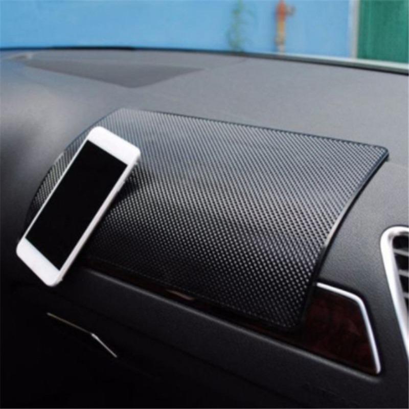 Car Mat Auto Non-Slip Mat Auto Silicone Interior Dashboard Phone PVC Anti-Slip Storage Pads Car Fixed Mobile Phone Anti Slip Pad