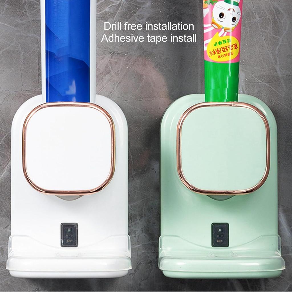 Toothpaste Dispenser, USB Powered Wall Mount Adjustable Automatic Toothpaste Dispenser Electric Toothpaste Dispenser with Responsive Sensor for